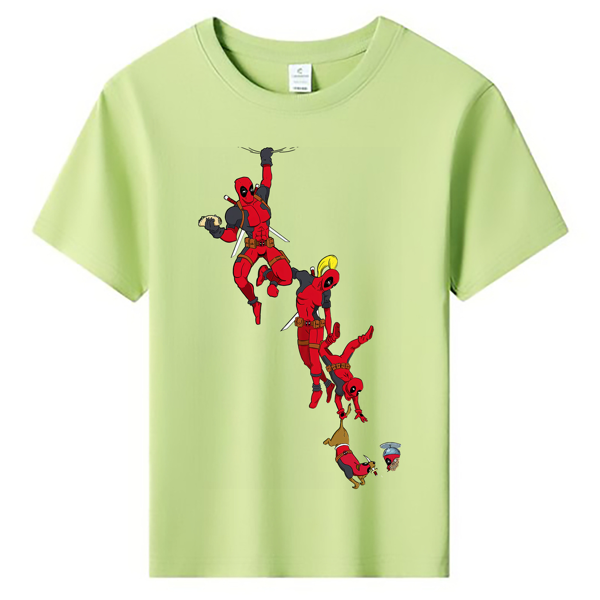 （画像用） Deadpool デッドプール 綿100％キッズTシャツ（フロントプリント）